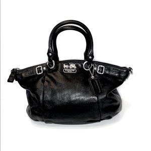 Coach Top Handle Pebbled Leather Purse
